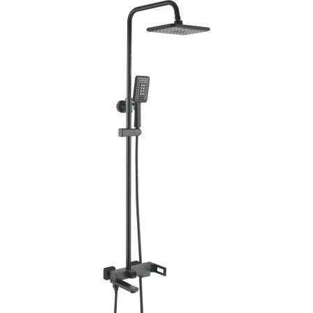 Душевая стойка Shevanik S9036H настенная цвет черный
