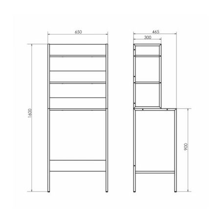 Стеллаж Comforty  00-00011201CF