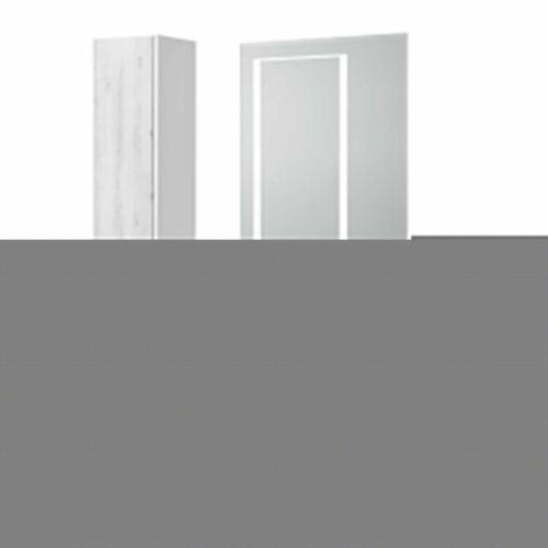 Тумба под раковину Aquaton Сакура 1A236603SKW80 80х50 подвесная цвет серый/белый - фото 3