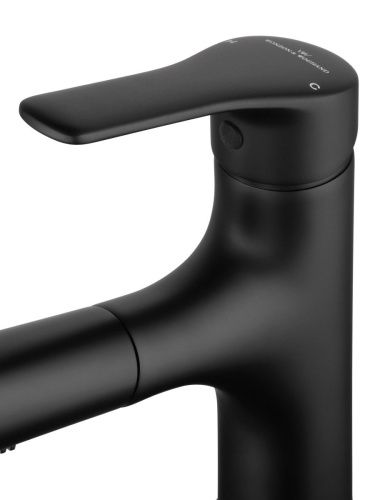 Смеситель Wonzon & Woghand WW-AE4151-MB на раковину черный - фото 5