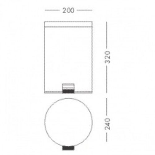 Ведро мусорное Colombo Hotel Collection B9968.IL - фото 2