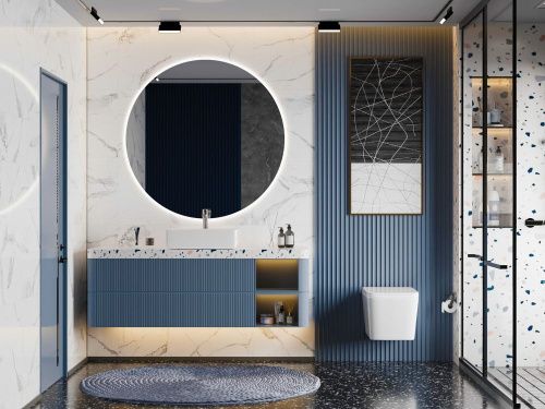 Унитаз подвесной Abber Rechteck AC1201T белый с сиденьем микролифт безободковый смыв торнадо - фото 2