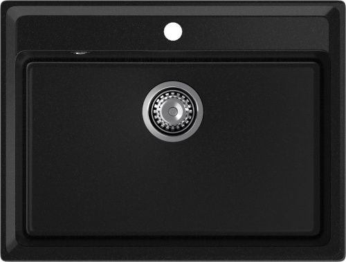 Кухонная мойка Granfest Level LV-660 черный 65х50 цвет черный поверхность матовая