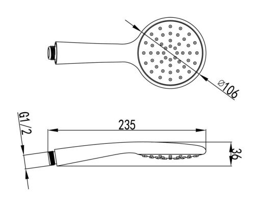 Душевая лейка LeMark LM8094C цвет хром - фото 2