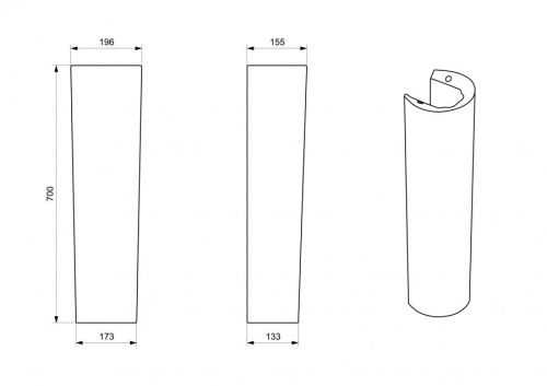 Пьедестал для раковины Santek Бск 1WH110591 - фото 2