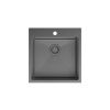 Кухонная мойка Iddis Haze HAZ49GMi77 50х50 цвет серый поверхность матовая