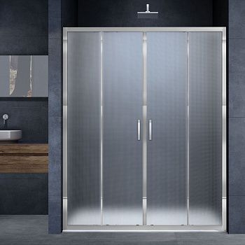 Душевая дверь Vincea Alpha VDS-3AL2160MT 160х190 стекло текстурное профиль хром