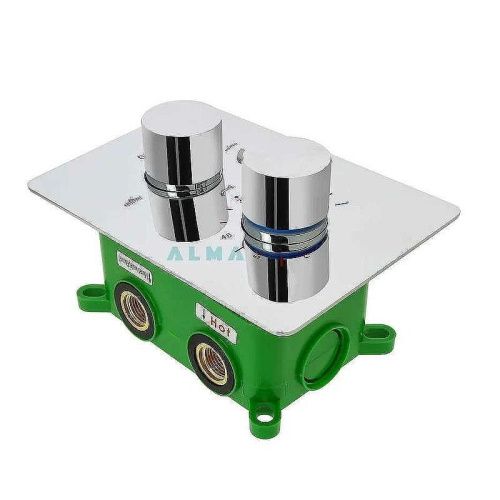 Душевая система ALMAes Weber TVZ-0806 встраиваемая в стену цвет хром с термостатом - фото 2