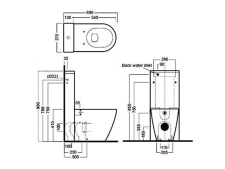 Бачок для унитаза Hatria DAYTIME Y0MK01