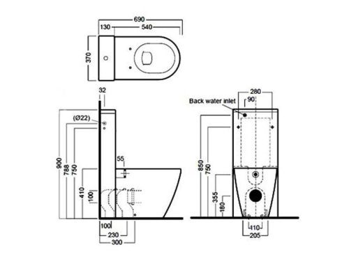 Бачок для унитаза Hatria DAYTIME Y0MK01 - фото 3