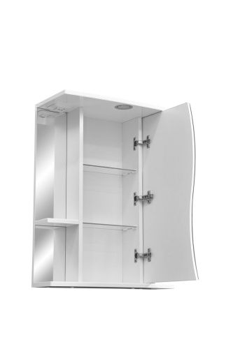 Зеркало-шкаф Stella Polar Волна SP-00000042 60х70 подвесной цвет белый - фото 4