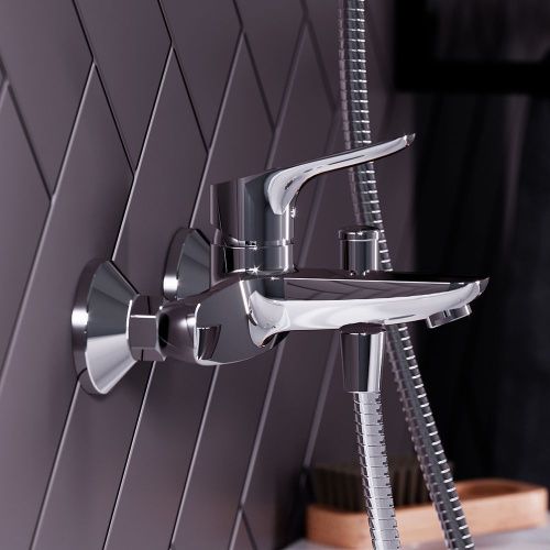 Смеситель для ванны и душа Damixa Jupiter 771000001 настенный хром - фото 3