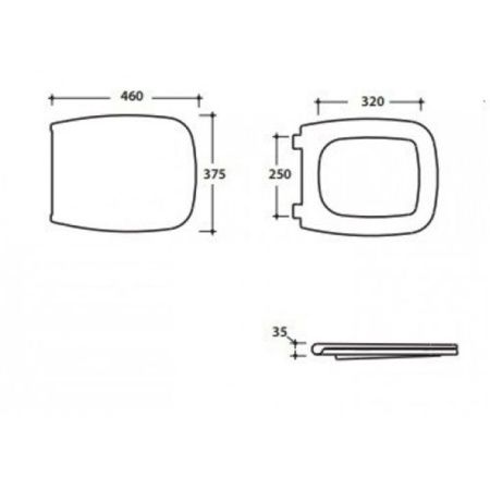 Крышка сиденье для унитаза Globo Daily DAR20bi/cr