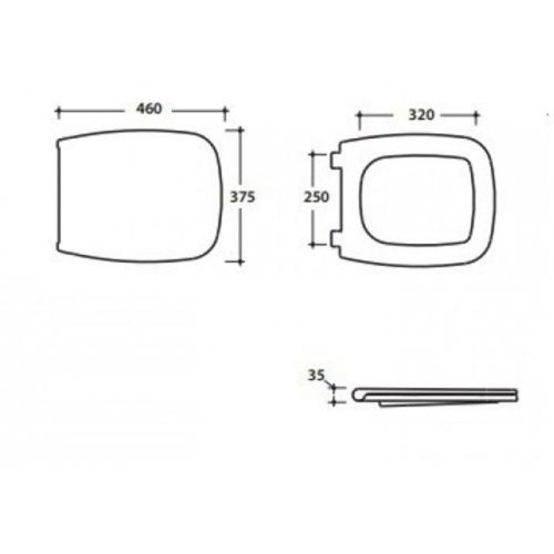 Крышка сиденье для унитаза Globo Daily DAR20bi/cr - фото 2