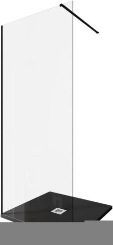 Душевая перегородка Allen Brau Infinity 3.21009.BBA 90х200 стекло прозрачное профиль черный - фото 3