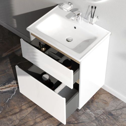 Тумба под раковину Am.Pm X-Joy M85AFSX0652WG 60х40 напольная цвет белый - фото 4