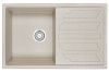 Кухонная мойка Granula 8002, ПИРИТ 80х50 цвет бежевый поверхность матовая