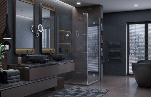 Душевой уголок Ambassador Diamond 12011106R 100х100 стекло прозрачное профиль хром без поддона - фото 3