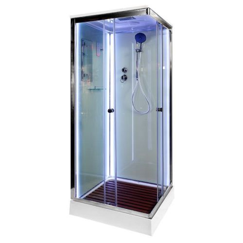 Душевая кабина AvaCan K401SLED 100х100 квадратная с крышей ориентация универсальная - фото 2