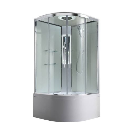 Душевая кабина AvaCan EM EM5011LEDT 110х110 четверть круга с крышей ориентация универсальная - фото 3