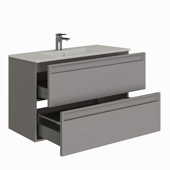 Тумба под раковину Allen Brau Eclipse 2.0 1.E1002.PGM 2.0 80х50 подвесная цвет серый