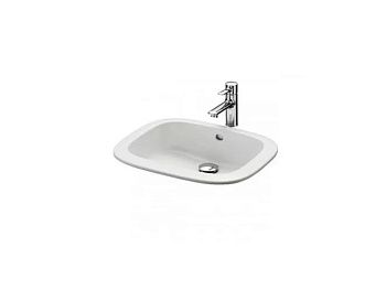 Раковина из сантехнического фаянса Toto LW763Y 50х50 встраиваемая цвет белый