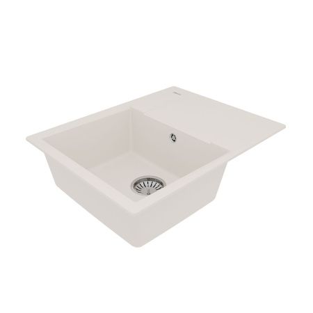 Кухонная мойка LeMark Imandra 640 9910022 65х50 цвет белый поверхность матовая