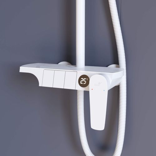 Душевая стойка RGW Shower Panels 51140133-03 настенная цвет белый - фото 4