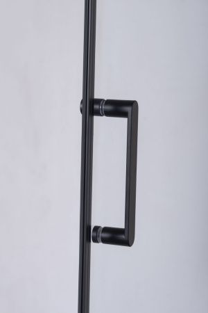 Душевой уголок Niagara Nova 68120812BLACK 120х80 стекло прозрачное профиль черный без поддона