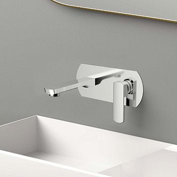 Смеситель для раковины Vincea Next VBFW-1N1CH встраиваемый в стену хром