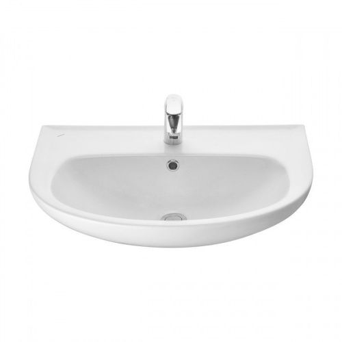 Раковина из сантехнического фарфора Santeri Прайм 131176S0011B0 70х50 подвесная цвет белый 1 отверстие под смеситель - фото 3