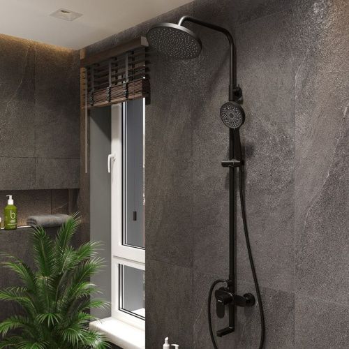 Верхний душ Bond Circle B01-9988 25х25 черный - фото 3