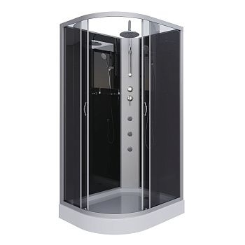 Душевая кабина Niagara Classic 35121433RBKTG 120х80 асимметричная без крыши ориентация правая