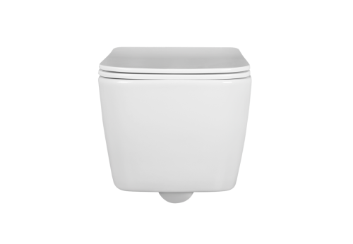 Унитаз подвесной Aquatek ЛИБРА NEW AQ1148N-00 белый с сиденьем микролифт безободковый каскадный смыв - фото 2