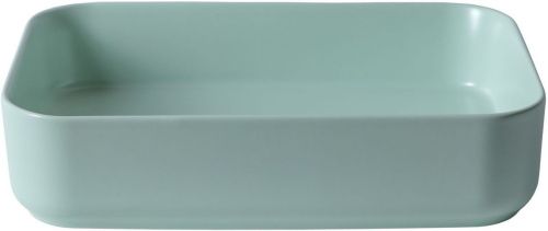 Раковина керамическая Allen Brau Fantasy 4.11021.MT 50х40 накладная цвет зеленый без отверстий под смеситель - фото 2