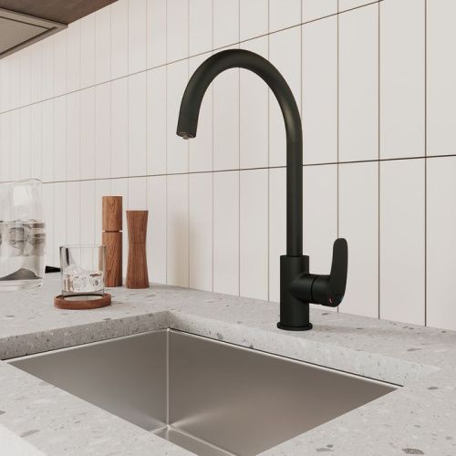 Смеситель для кухни Milardo Rora RORBLFJM05 на мойку черный - фото 3