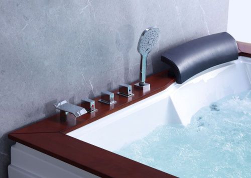 Ванна акриловая гидромассажная Gemy G9052 II B L 186х151 пристенная прямоугольная с каркасом - фото 4