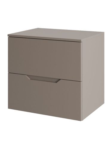 Тумба под раковину Orange Line Li-60TuLMDF 60х50 подвесная цвет серый - фото 3