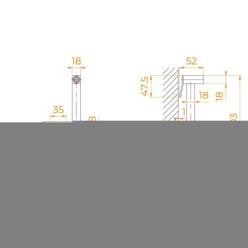 Гигиенический душ со смесителем RGW Shower Panels 581408212-06 золото - фото 5