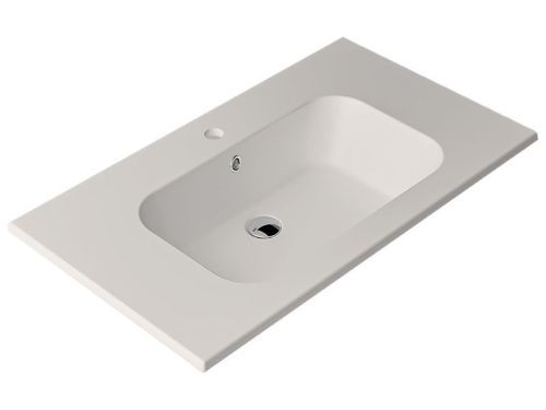 Раковина из сантехнического фаянса Berloni Bagno LAVQADINCXR55 100 90х50 встраиваемая цвет белый