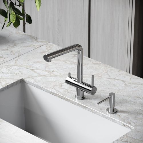 Смеситель для кухни Sancos Spin SC4015CH на мойку хром - фото 3