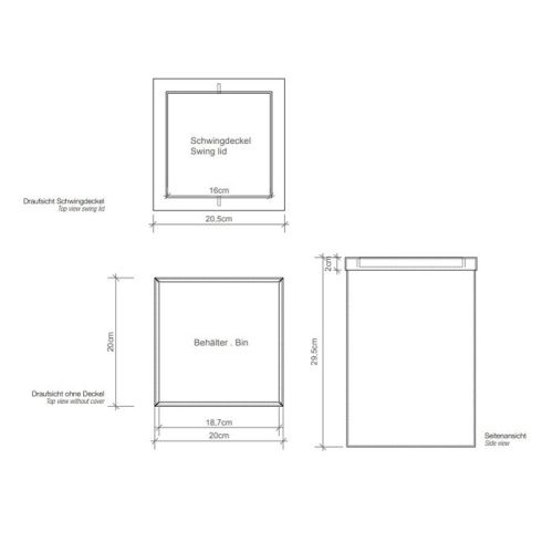 Ведро мусорное Decor Walther Universal 610170 - фото 2