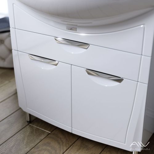 Тумба с раковиной Alavann Monaco ALV0984000 80х50 напольная цвет белый - фото 4