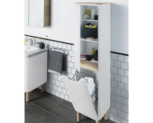 Шкаф-пенал Vitra Sento 60854 40х160 подвесной цвет белый - фото 3