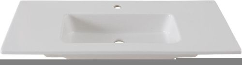 Раковина керамическая Allen Brau Fantasy 4.11027.20 100х50 полувстраиваемая цвет белый 1 отверстие под смеситель - фото 3