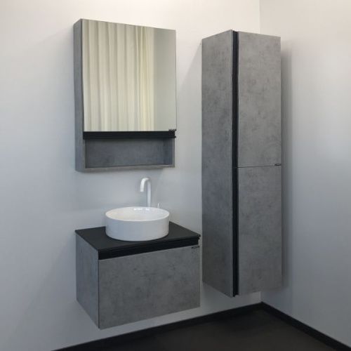 Тумба с раковиной Comforty Эдинбург 00-00002782CF 60х40 подвесная цвет серый - фото 5