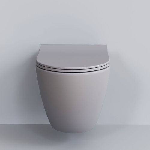 Чаша унитаза подвесная Ambassador Queen 113T20301R цвет серый без сиденья каскадный смыв - фото 3