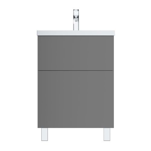 Тумба под раковину Am.Pm Gem M90FSX06022GM32 60х40 напольная цвет серый - фото 2