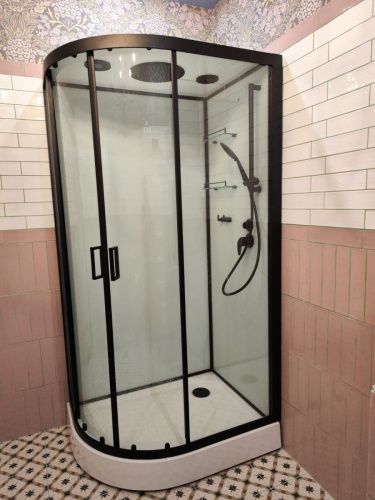 Душевая кабина Frank 914814 100х80 асимметричная с крышей ориентация правая - фото 4