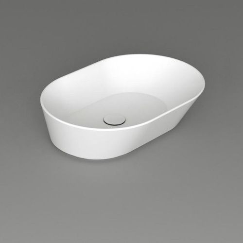 Раковина из сантехнического фаянса Simas Wave WA02 bi*0 60х40 накладная цвет белый без отверстий под смеситель